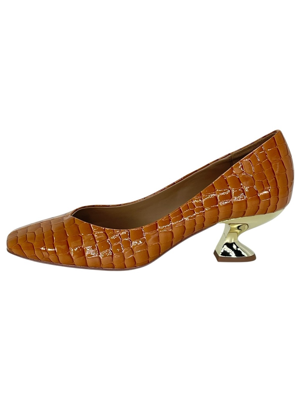 Katy Perry Laterr Tan Faux Leather Womens Heels Size 7.5M - Picture 3 of 10